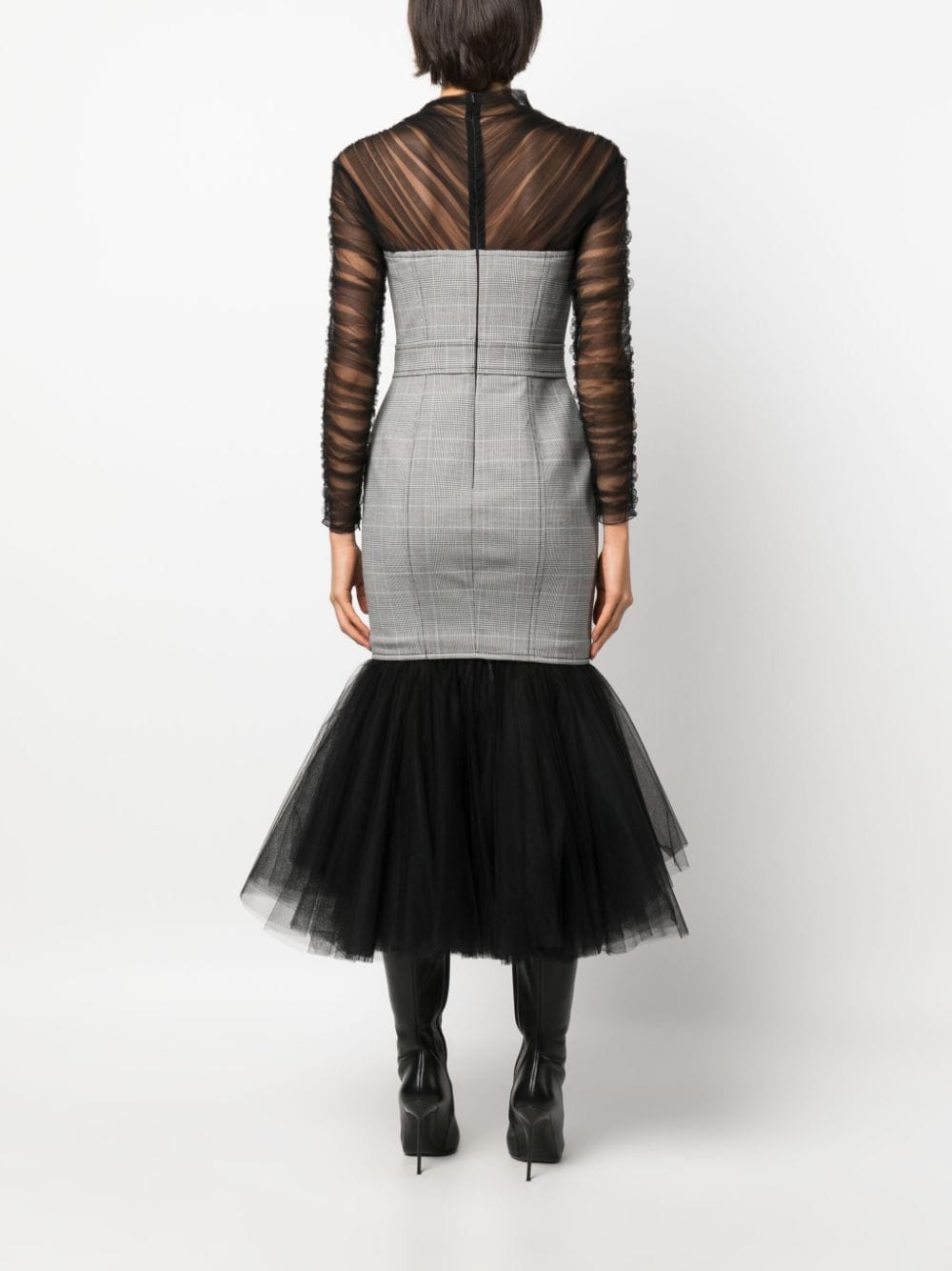 Moschino Midi-jurk met tule Zwart