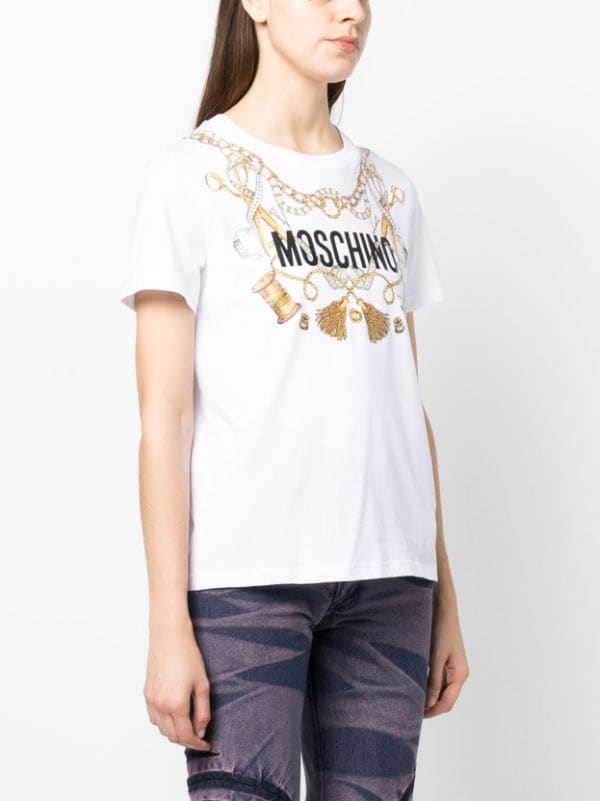 Moschino Logo Print T-shirt - Farfetch