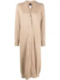 Lorena Antoniazzi V-neck knitted longline cardigan - Neutrals