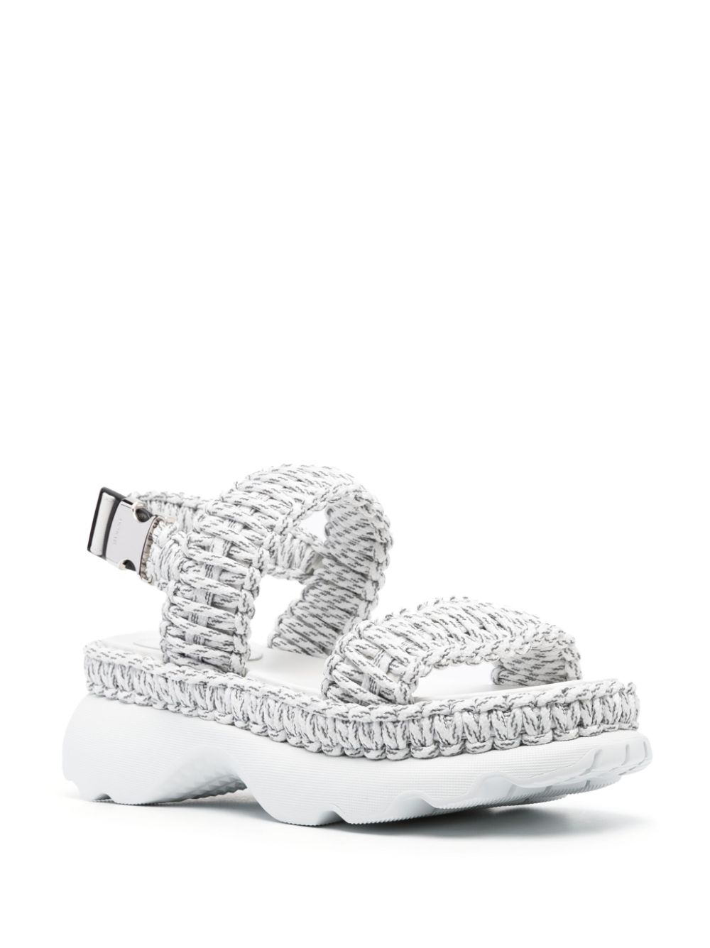 Moncler Belay woven open-toe sandals - Grijs