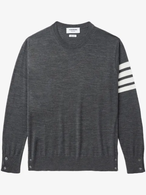 Thom Browne fine merino wool 4-Bar pullover