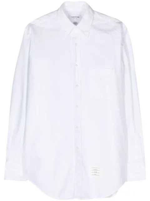 Thom Browne camisa con parche del logo