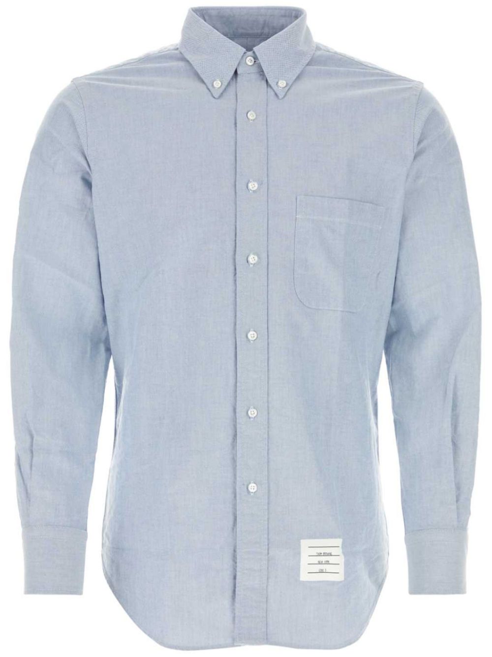 Thom Browne - button-up cotton shirt - men - Cotton - 0 - Blue