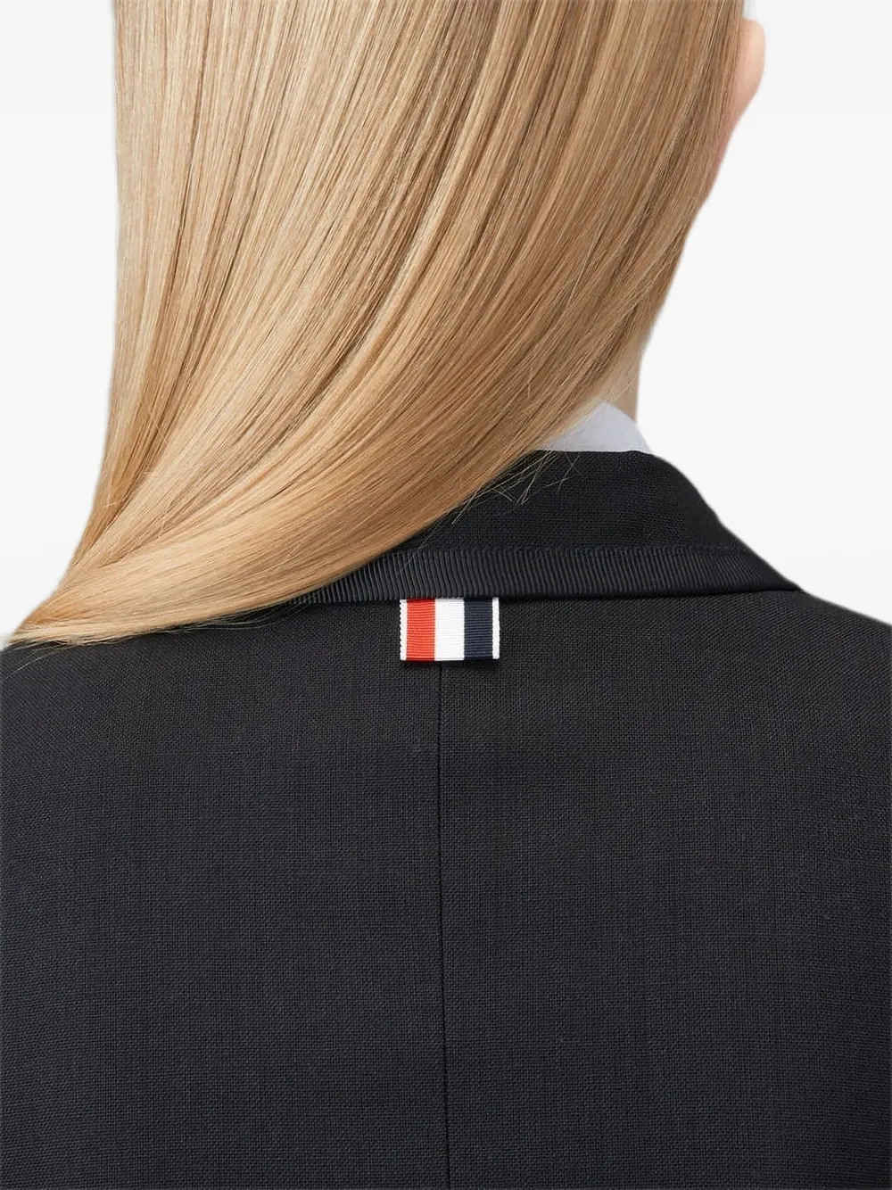 Thom Browne Getailleerd jack met gekerfde revers Zwart