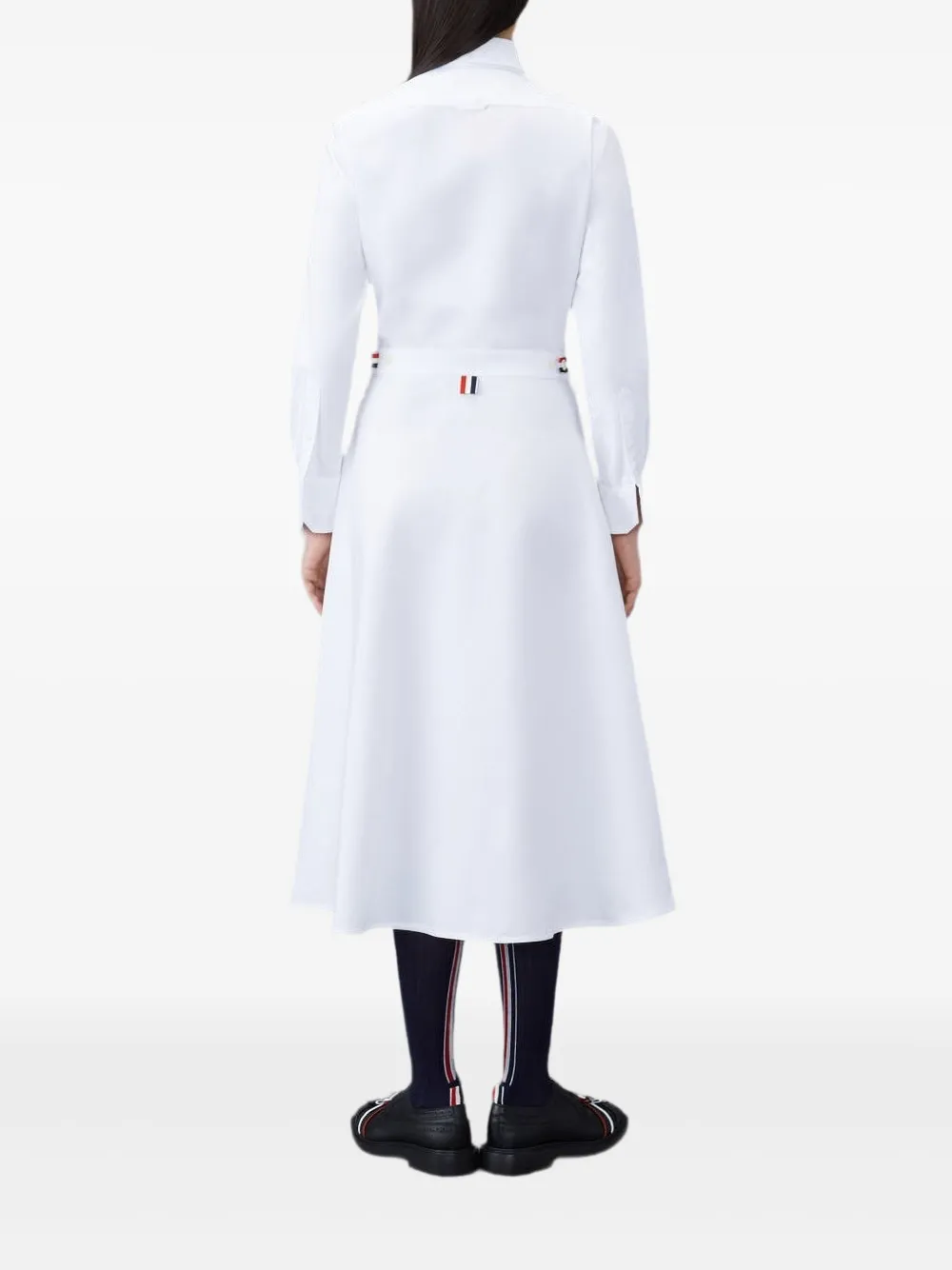 Thom Browne Midi-jurk met knoopsluiting Wit
