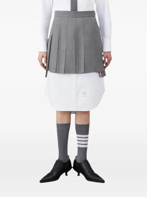 Thom Browne pleated mini skirt