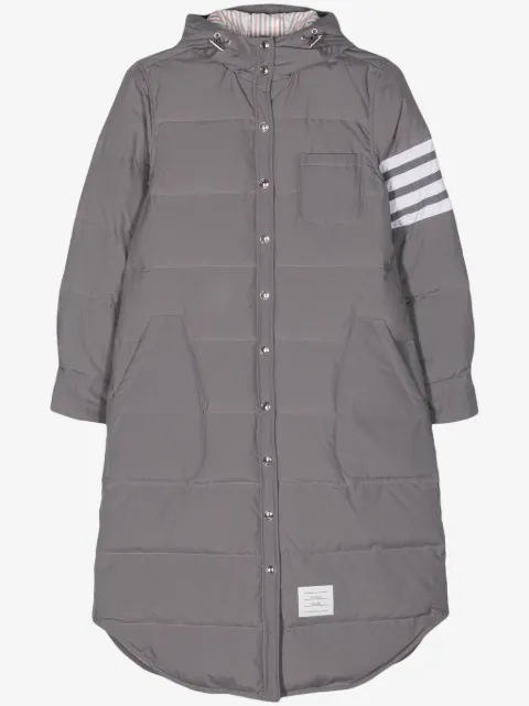 Thom Browne Gefütterter Mantel mit Streifen