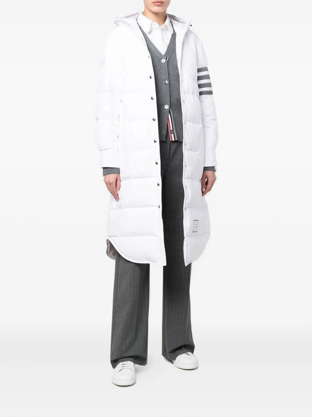 Thom Browne Jas met capuchon - Wit