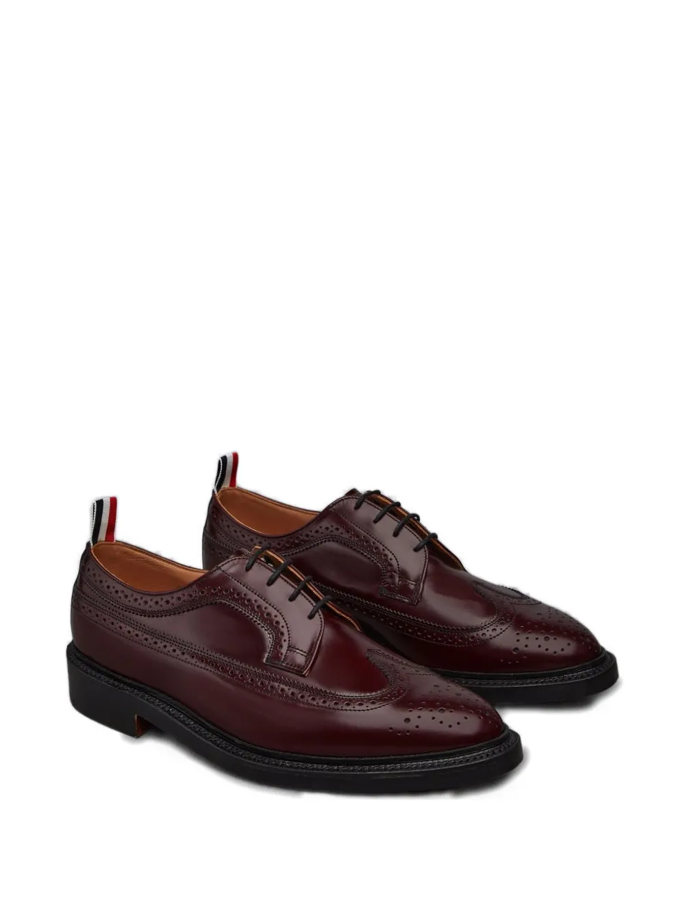 Thom Browne leather derby shoes Red