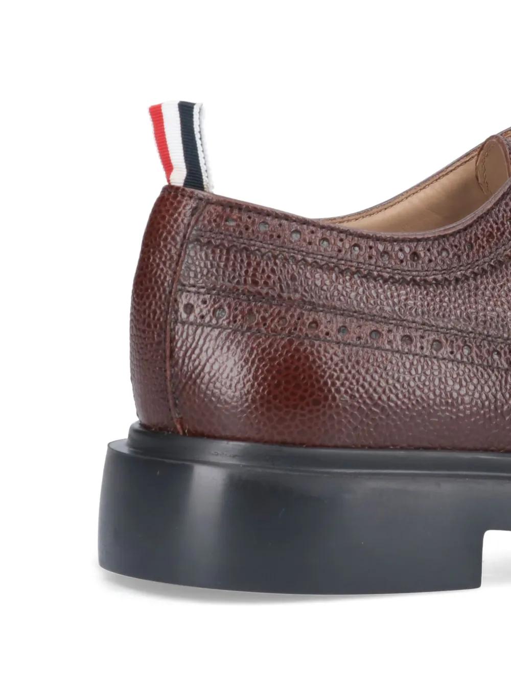 Thom Browne Leren derby schoenen Bruin