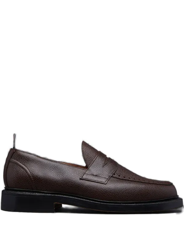 Thom Browne レザーローファー | ブラウン | FARFETCH JP