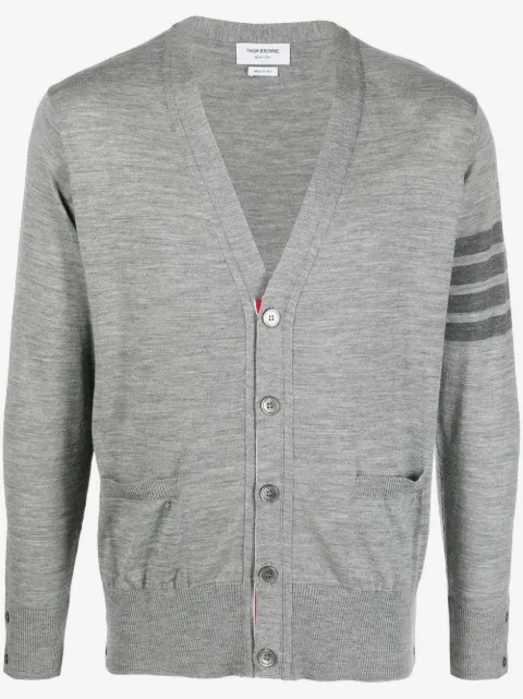 Thom Browne 4-Bar V-neck cardigan