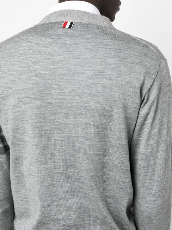 Thom Browne 4BAR カーディガン | グレー | FARFETCH JP Thom Browne 4BAR カーディガン | グレー | FARFETCH JP