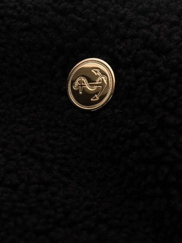 Thom Browne 4BAR ムートンジャケット | ブルー | FARFETCH JP