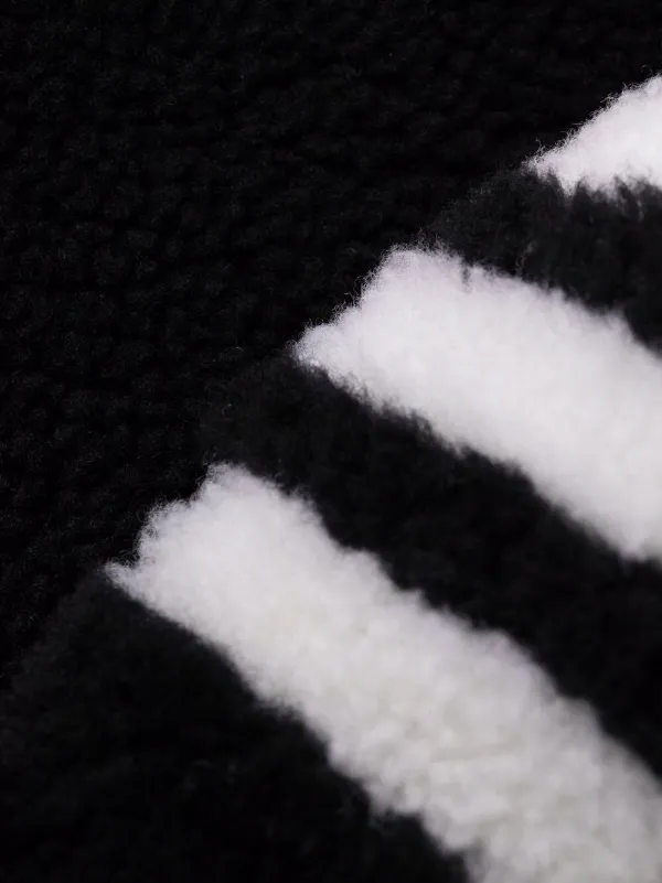 Thom Browne　4BAR ムートンジャケット Thom Browne 4BAR ムートンジャケット | ブルー | FARFETCH JP