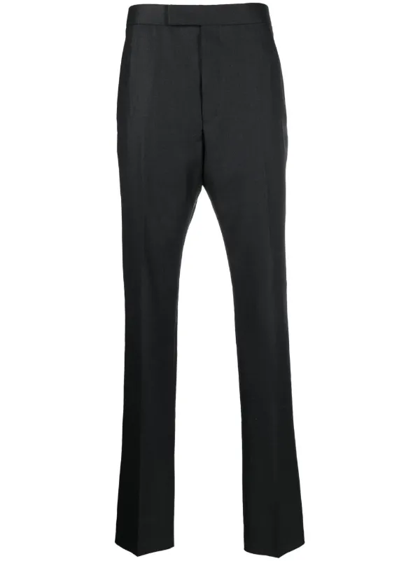 Thom Browne Classic Twill Backstrap Trousers in Black
