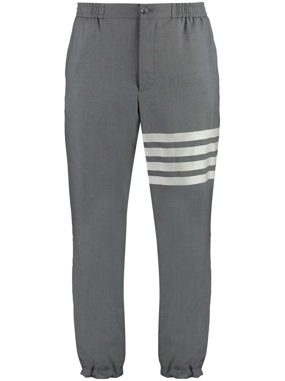 Thom Browne 4-Bar elasticated ankles trousers - Grey