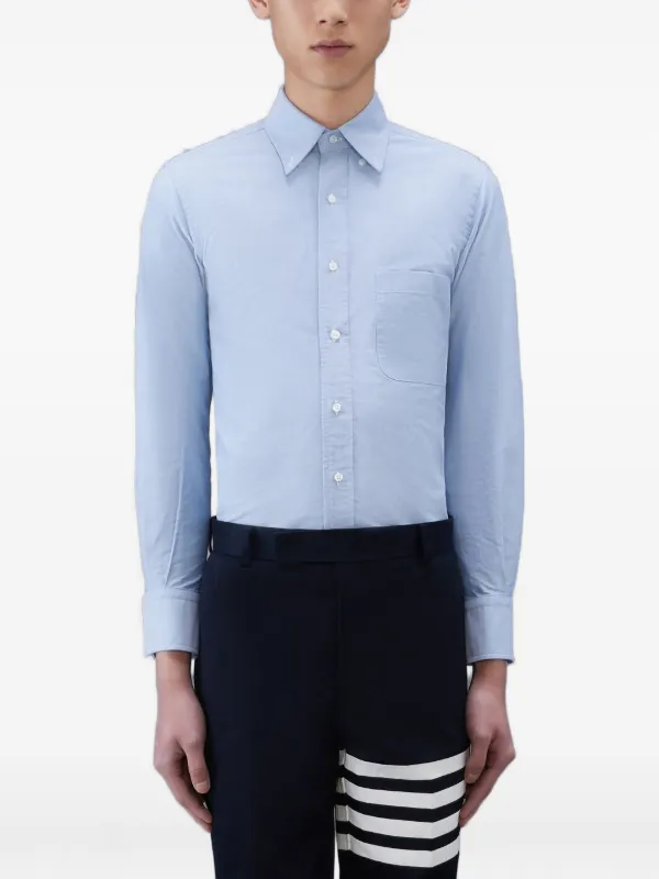 Thom Browneブルーシャツ　サイズ1 Thom Browne オックスフォード シャツ | ブルー | FARFETCH JP