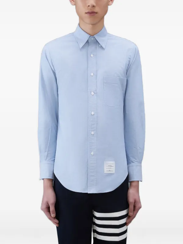 thom browne オックスフォードシャツ Thom Browne オックスフォード シャツ | ブルー | FARFETCH JP