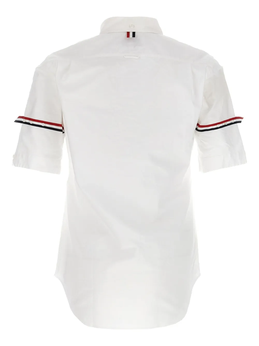 Thom Browne camisa de piqué con ribete de rayas RWB | Image 2