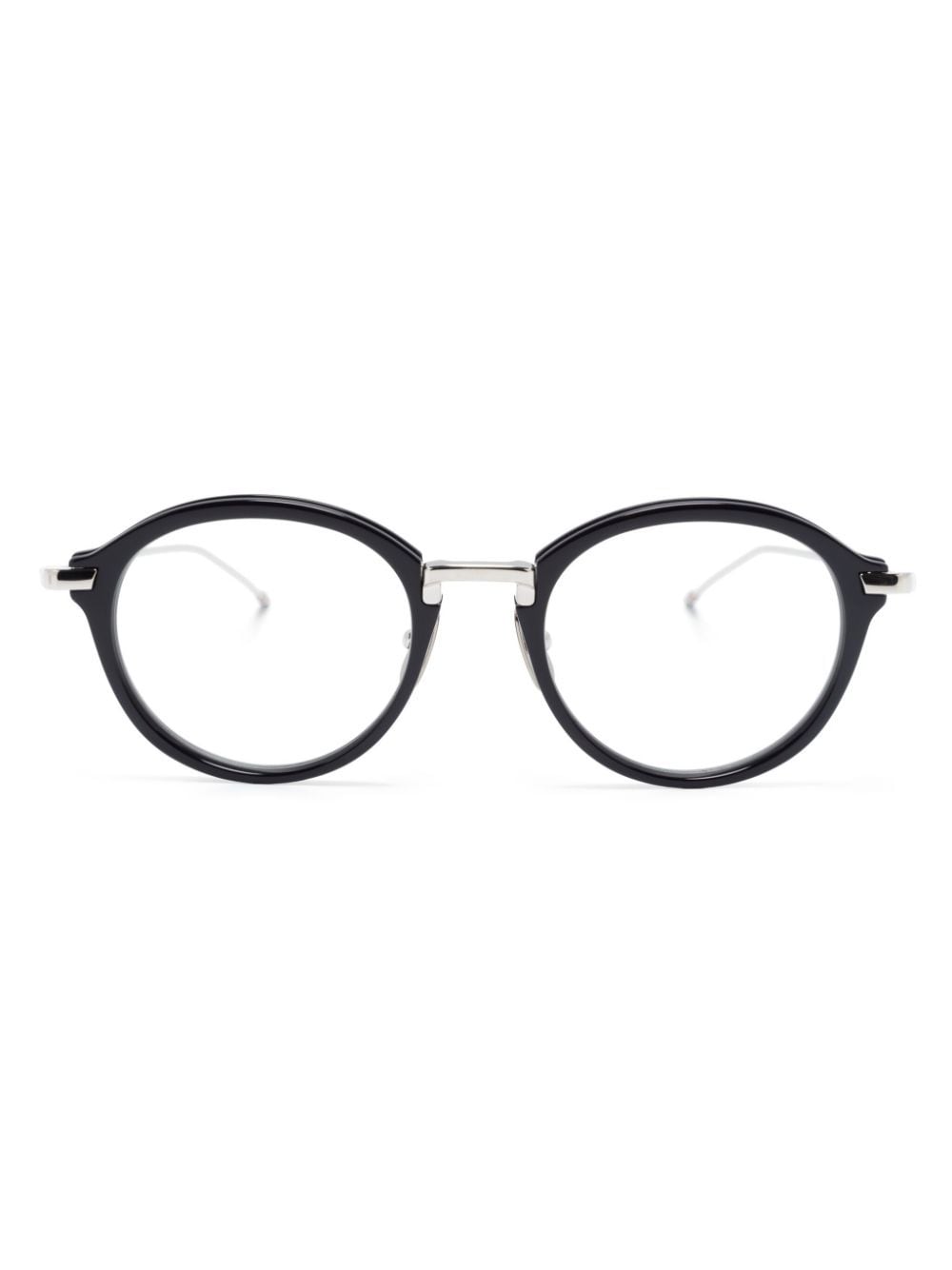 Thom Browne Brille Mit Rundem Gestell In 415 Navy