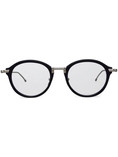 Thom Browne Eyewear tortoiseshell pantos-frame glasses