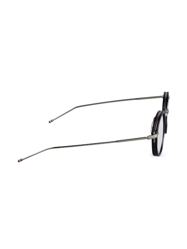 Thom Browne Eyewear Tortoiseshell pantos-frame Glasses Blue FARFETCH IN