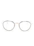 Thom Browne Eyewear round-frame clear glasses - Gold