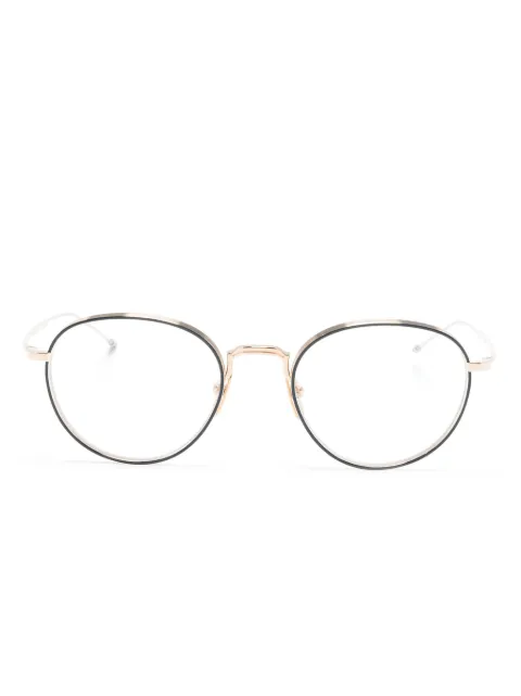Thom Browne Eyewear round-frame clear glasses