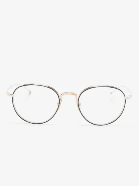 Thom Browne Eyewear 라운드 프레임 안경