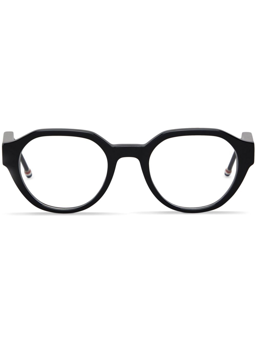Thom Browne 圆框透明眼镜 In Black