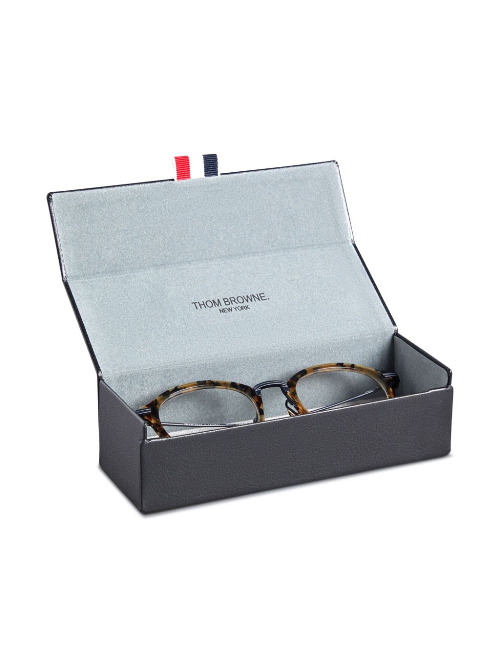 Shop Thom Browne Tortoiseshell Pantos-frame Glasses In 205 Gold