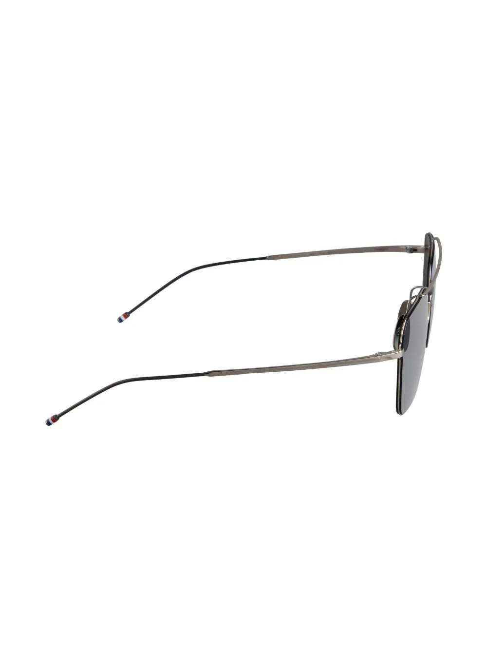 Thom Browne Eyewear Zonnebril met piloten montuur - Zilver