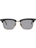 Thom Browne Eyewear rectangle-frame tinted sunglasses - Black