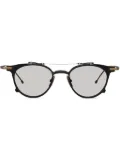 Thom Browne Eyewear round-frame flip-up sunglasses - Black