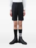 Thom Browne back-strap twill shorts - Black