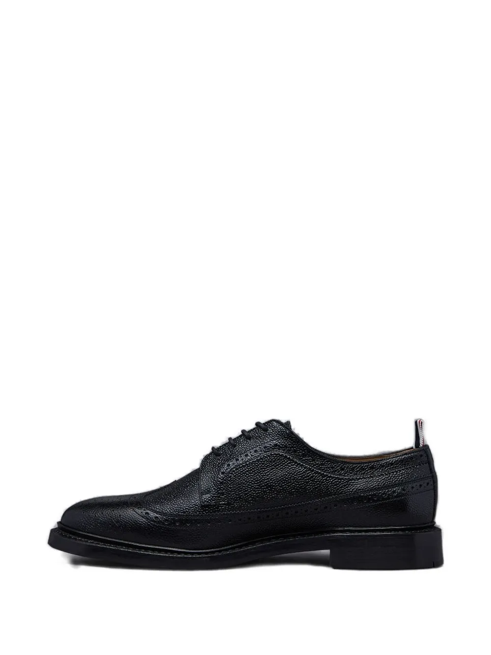 Thom Browne pebble-leather oxford shoes Black