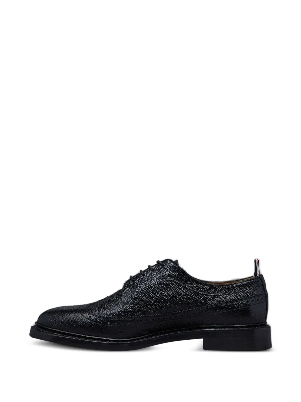 Thom Browne pebble-leather oxford shoes Black