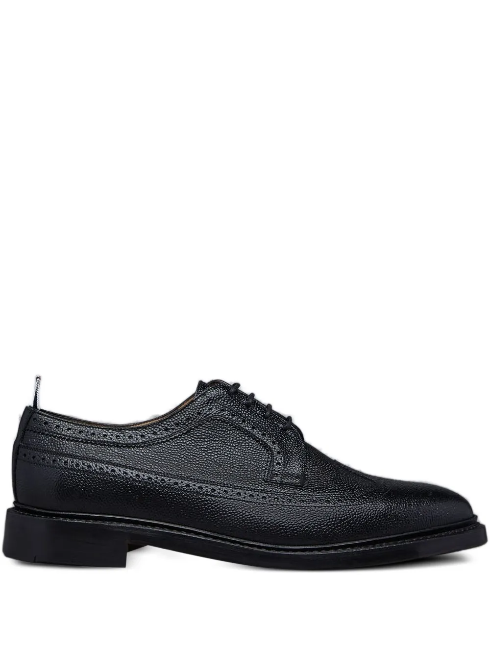 Thom Browne pebble-leather oxford shoes Black