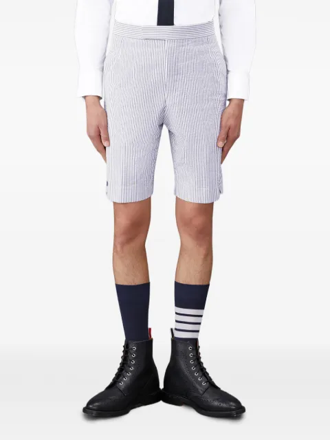 Thom Browne striped back-strap shorts