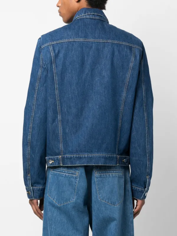 Bianca Saunders Lexxus デニムジャケット | ブルー | FARFETCH JP