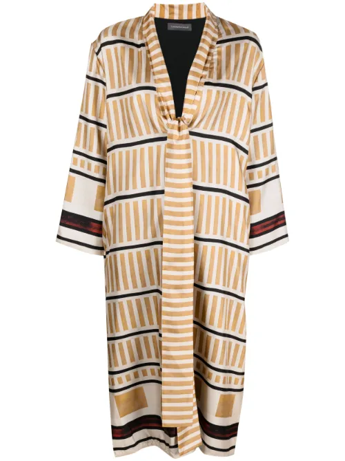Robe-caftan à imprimé abstrait - Lorena Antoniazzi - Modalova