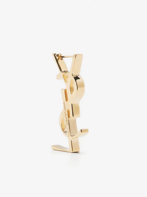 Saint Laurent monogram-lettering earring