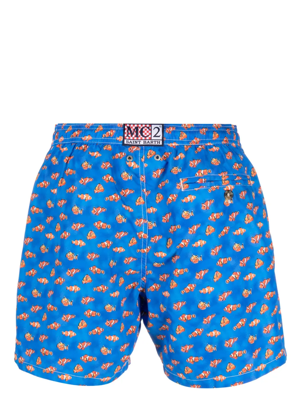 MC2 Saint Barth Zwembroek met print - Blauw