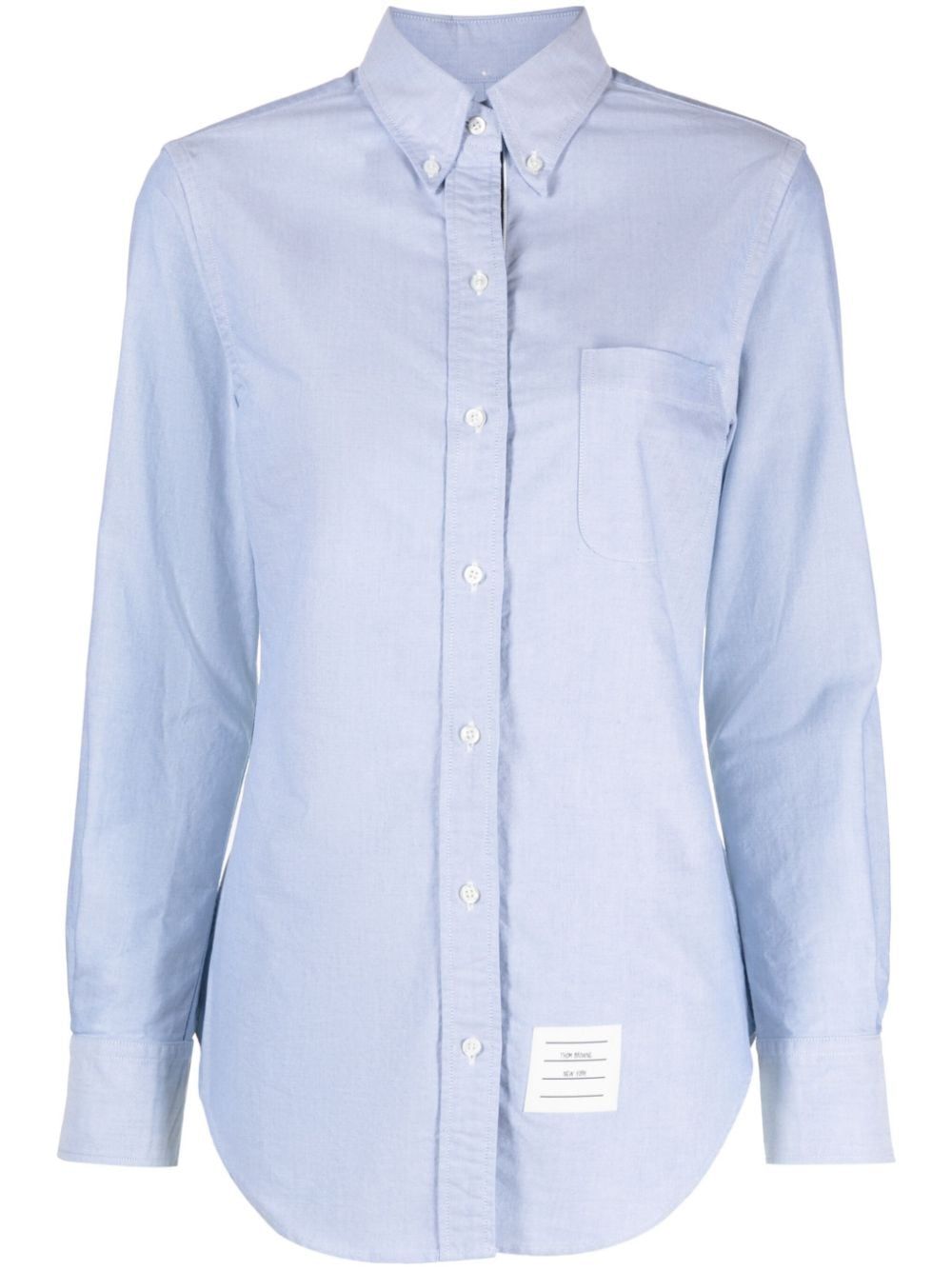 Thom Browne button-down cotton Oxford shirt - Blue