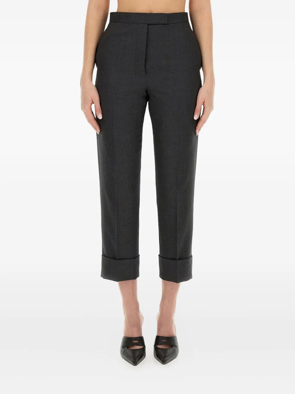 Thom Browne cuffed trousers | Grey | Image 1