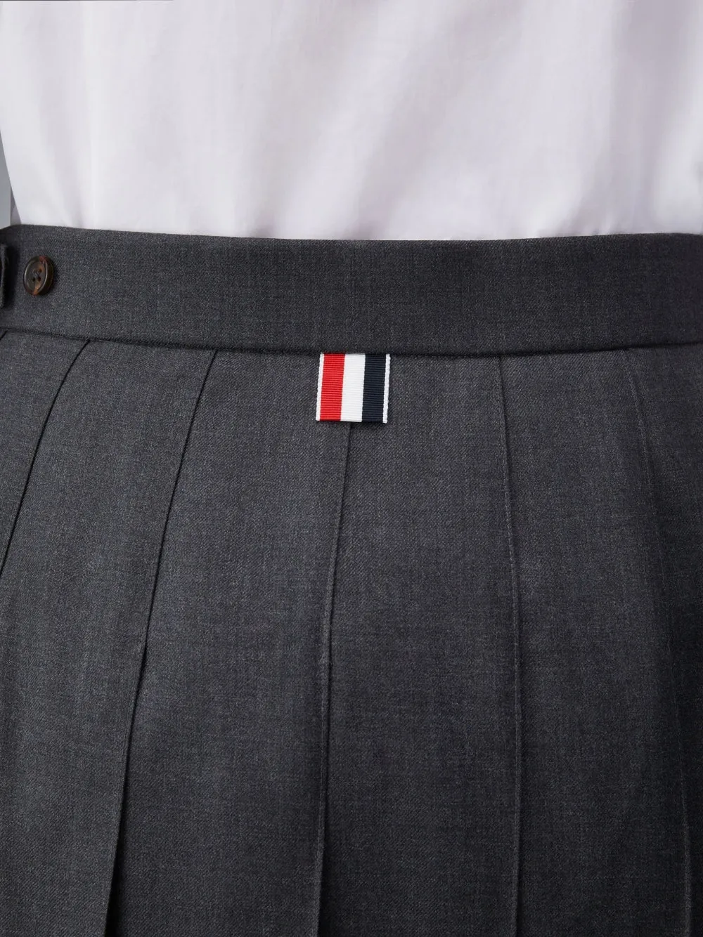 Thom Browne Maxi-plooirok Grijs
