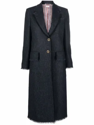Miu Miu ミュウミュウ チェック コート | グレー | FARFETCH JP