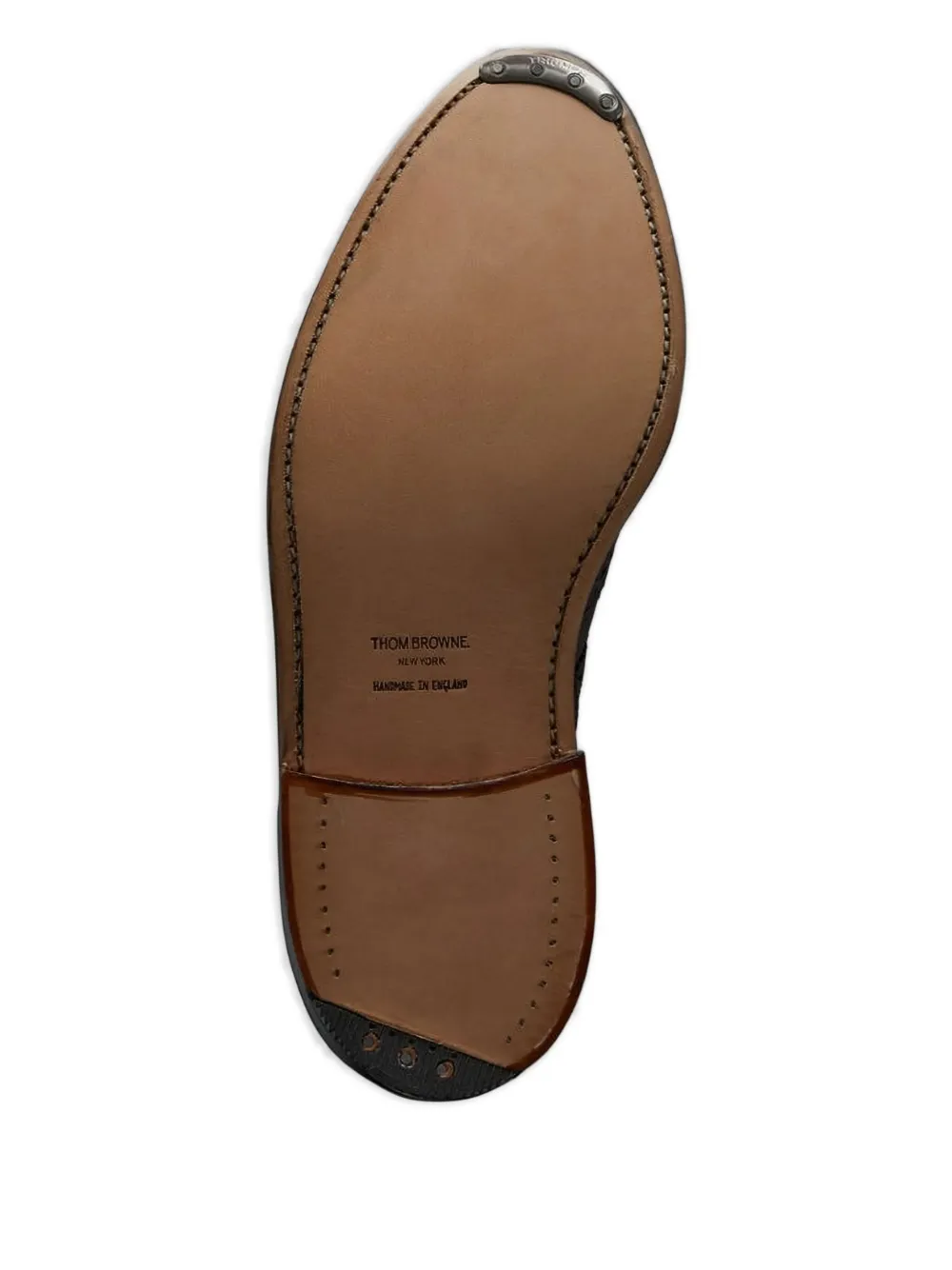 Thom Browne Leren Wingtip laarzen Bruin