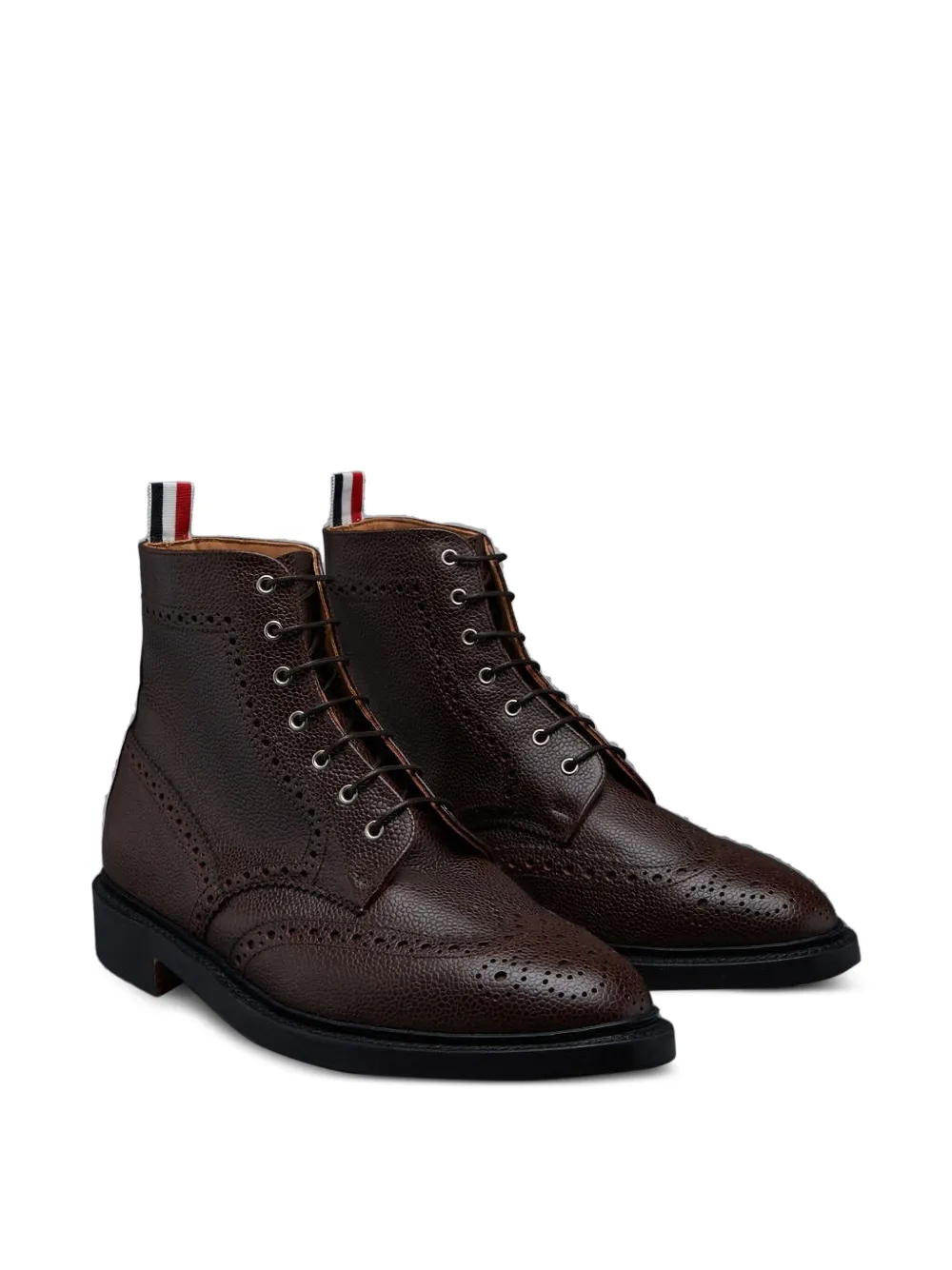 Thom Browne Leren laarzen Bruin